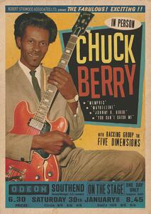 Poster, Affisch Chuck Berry at the Odeon - Southend, (59.4 x 84.1 cm)