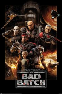 Poster, Affisch Star Wars: The Bad Batch - Montage