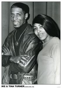 Poster, Affisch Ike and Tina Turner - London April 1968, (59.4 x 84.1 cm)