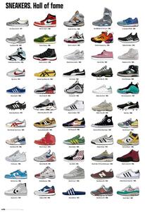 Poster, Affisch Sneakers - Hall of Fame, (61 x 91.5 cm)