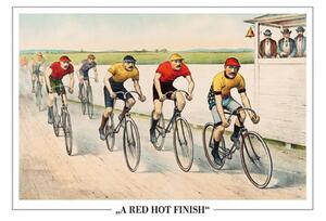 Poster, Affisch John Cameron - Wheelman In A Red Hot Finish, (91.5 x 61 cm)