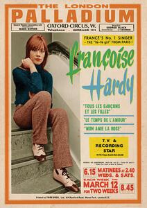 Poster, Affisch Francoise Hardy - Live at London, (59.4 x 84.1 cm)