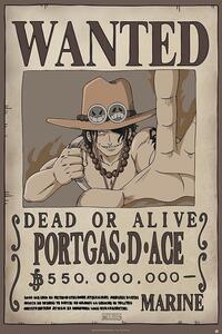 Poster, Affisch One Piece - Wanted Ace, (61 x 91.5 cm)