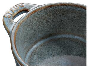 Staub Ceramique Minigryta 10 cm, Rund, Antik turkos, Ceramic