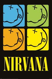 Poster, Affisch Nirvana - Smiley Squares, (61 x 91.5 cm)