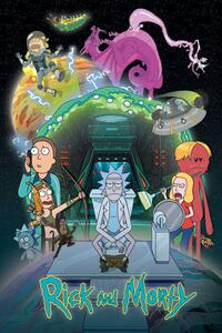 Poster, Affisch Rick and Morty - Toilet Adventure