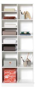 Oliver Furniture - Wood Förvaringshylla Vertikal 2x5 m. Sockel - Hyllor & Hyllsystem - Søren Rørbæk - Vit - MDF