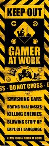 Poster, Affisch Gamer at Work, (53 x 158 cm)