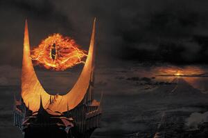 Konsttryck Ringarnas Herre - Eye of Sauron, (40 x 26.7 cm)
