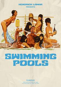 Poster, Affisch Ads Libitum - Swimming pools