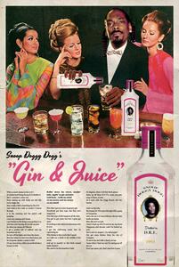 Poster, Affisch Ads Libitum - Gin and Juice, (40 x 60 cm)