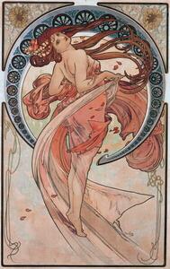 Mucha, Alphonse Marie - Konsttryck Dance (Rose), 1898, (24.6 x 40 cm)