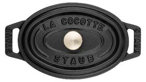 Staub La Cocotte Minigryta 11 cm, Oval, Svart, Gjutjärn