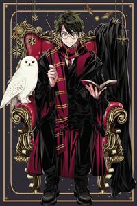 Konsttryck Harry Potter - Anime style, (26.7 x 40 cm)