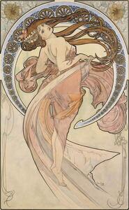 Mucha, Alphonse Marie - Konsttryck La Danse, 1898, (24.6 x 40 cm)