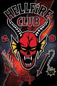 Poster, Affisch Stranger Things 4 - Hellfire Club Emblem Rift, (61 x 91.5 cm)