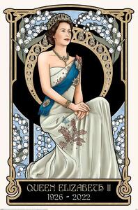 Poster, Affisch Art Nouveau - The Queen Elizabeth II, (61 x 91.5 cm)