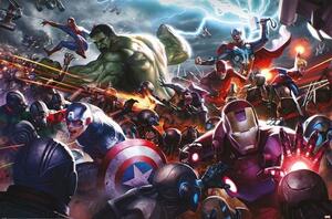 Poster, Affisch Marvel FUture Fight - Heroes Assault, (91.5 x 61 cm)