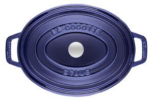 Staub La Cocotte Gryta 31 cm, Oval, Mörkblå, Gjutjärn