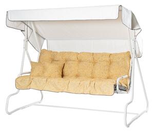 De Luxe Komplett Hammock 196 cm - Vit/Gul