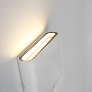 Modern utomhusvägglampa vit 11,5 cm inkl LED - Batt