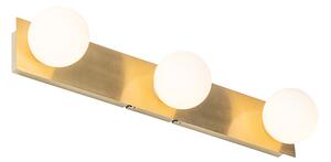Modern vägglampa guld 48 cm IP44 3-ljus - Cederic