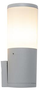 Modern utomhusvägglampa grå IP55 inkl LED - Amelia