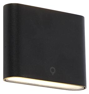 Modern utomhusvägglampa svart 11,5 cm inkl LED IP65 - Batt