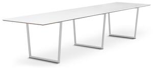 Konferensbord Framie, vit bordsskiva, 360 x 100, Vit