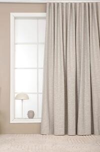Hasta - Bouclé Gardin Extra Bred Hilma 268x280cm - Grå - Veckbandslängder - Från Homeroom