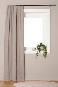 Hasta - Bouclé Gardin Hilma 132x250cm - Brun - Veckbandslängder - Från Homeroom