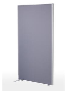 Skärmvägg EW, tygklädd, grå, 163 x 80 cm