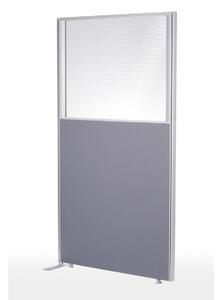 Skärmvägg EW, tyg/plexiglas, grå, 163 x 80 cm