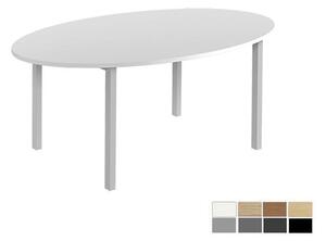 Konferensbord Elips 200x100x74 cm, 3 färger på stativ, 8 färger på bordsskiva