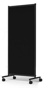 Mobil golvskärm, 770x1705 mm, svart