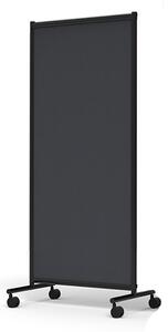Mobil golvskärm, 770x1705 mm, mörkgrå