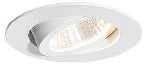 Infälld spot vit 6,8 cm inkl LED 750lm dimbar IP23 - Gaius