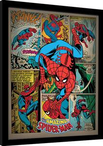 Inramad poster Spider-Man - Retro