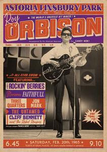 Poster, Affisch Roy Orbison - Astoria Finsbury Park 1965, (59.4 x 84 cm)