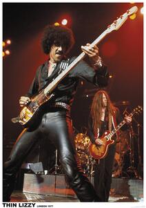 Poster, Affisch Thin Lizzy - London 1977