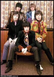 Poster, Affisch Rolling Stones - Band colour 1967