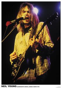 Poster, Affisch Neil Young - Hammersmith Oden London 1976, (59.4 x 84 cm)