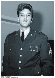 Poster, Affisch Elvis Presley - Army 1962, (59.4 x 84 cm)