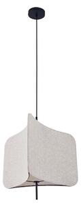 Ljuskrona med textilsladd HAVANA 1xE27/20W/230V diameter 50 cm beige
