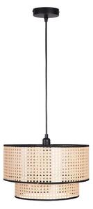 Ljuskrona med textilsladd TAKARA 1xE27/20W/230V diameter 40 cm beige