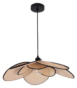 Ljuskrona med textilsladd TOBAGO 1xE27/20W/230V diameter 60 cm beige