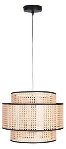 Ljuskrona med textilsladd TAKARA 1xE27/20W/230V diameter 40 cm beige