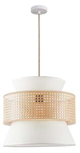 Ljuskrona med textilsladd GRENADA 1xE27/20W/230V diameter 40 cm beige