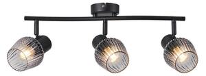Prezent 14102 - Spotlight OASIS 3xE27/60W/230V svart/rökig