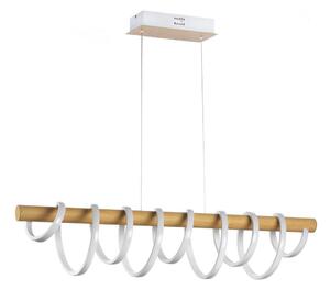 ONLI - LED ljuskrona med textilsladd NILO LED/70W/230V 4000K brun/vit